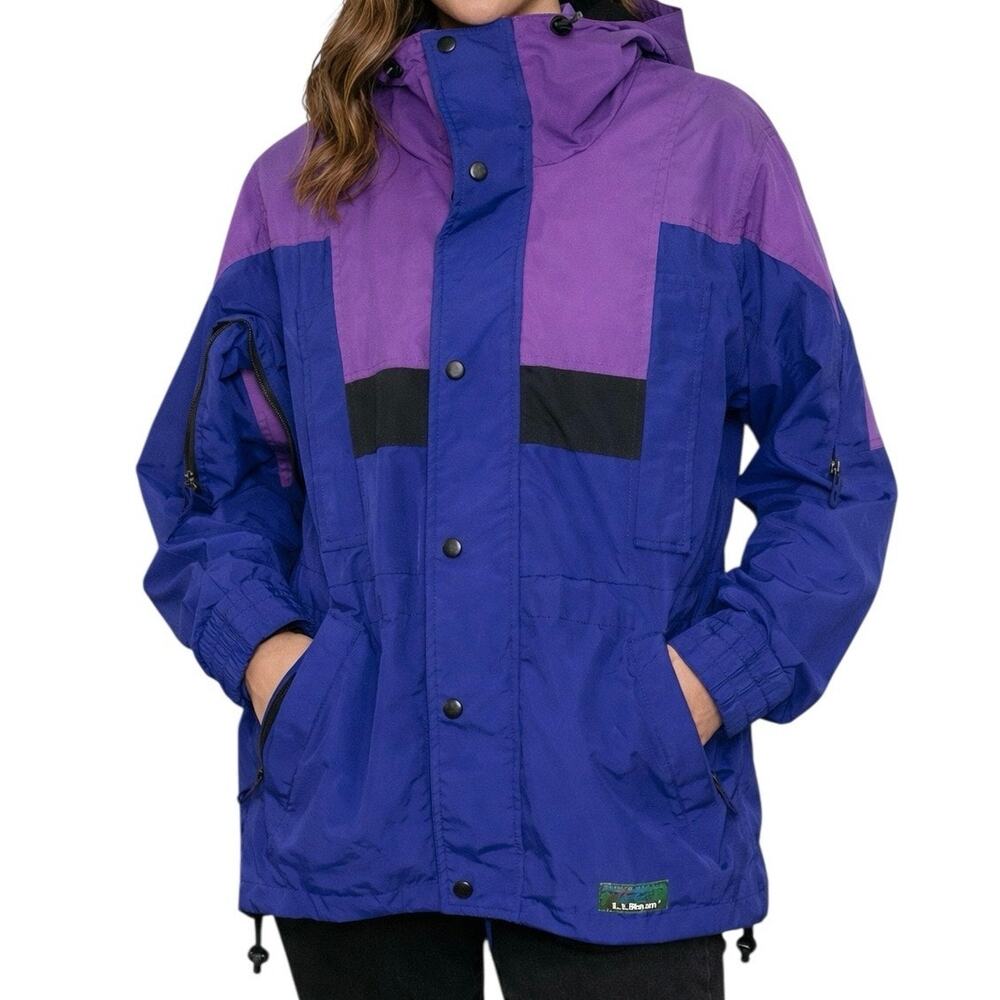 L.L. Bean Sunbuster Vintage Jacket Small Retro Colorblock